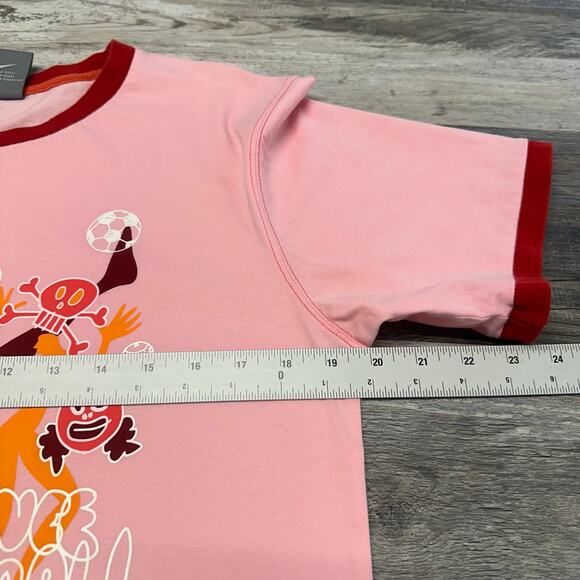 Vintage Y2K Nike Sportswear Viva Mexico Dance Football‎ Salsa Mens L Ringer Tee - Picture 8 of 11